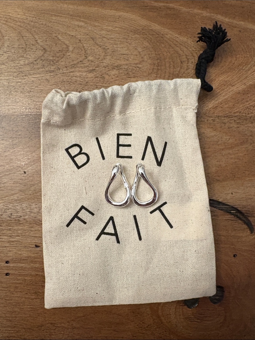 Madewell Front-Back Twisted Small Hoop Earrings
